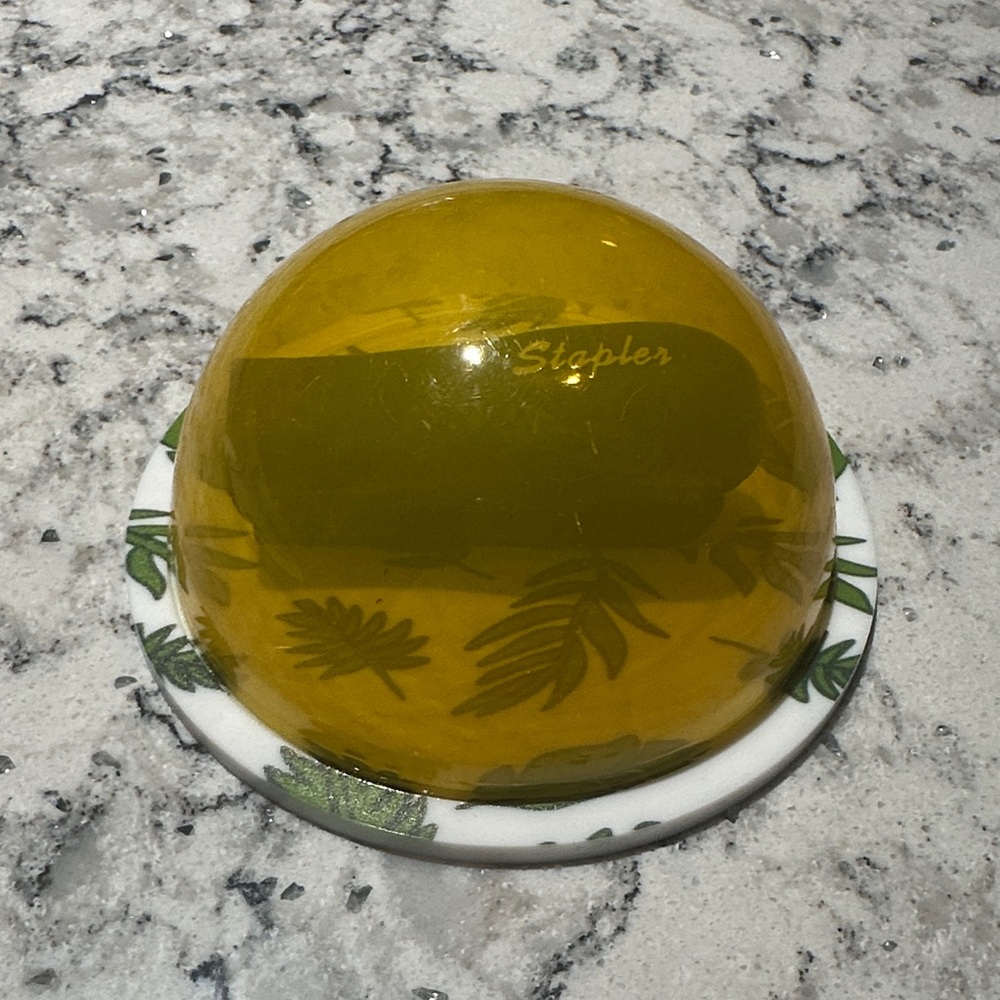 The Office “Property of Dwight K Schrute” Stapler Dome Paperweight for Desk